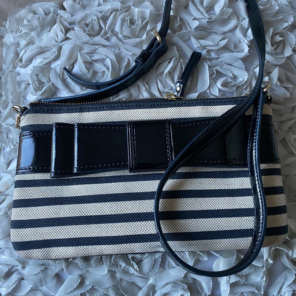 Kate Spade Striped Bow Crossbody